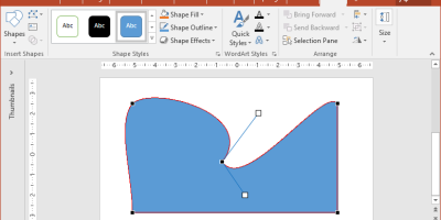 Edit Points Tool for Shapes in PowerPoint 2013+